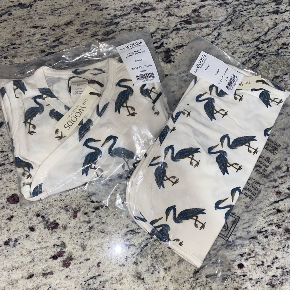 Kate Quinn footed set & lovey
